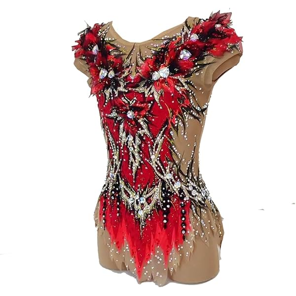 新体操　レオタード　競技用　130 Amazon.co.jp: [Kmgjc] 新体操レオタード女性女の子プロ競技