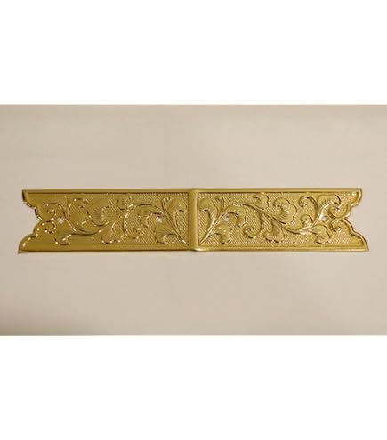 【値下げ】真鍮・金メッキ　【神輿部品】角金物 Amazon.co.jp: 特別【真鍮金具】長さ62mm（10枚）社寺、桁、神輿
