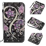 Samsung Galaxy S8 Plus ケース, OMATENTI Samsung Galaxy S8 Plus 手帳型ケース, ダイヤモンド クリップ付き 耐衝撃カバー ケース (7-ブラック