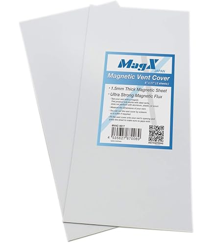 XFasten Magnetic Vent Cover, 8" X 17" (Pack Of 5