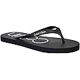 Calvin Klein Women's Salma Flip Flop, Black, 5, Black