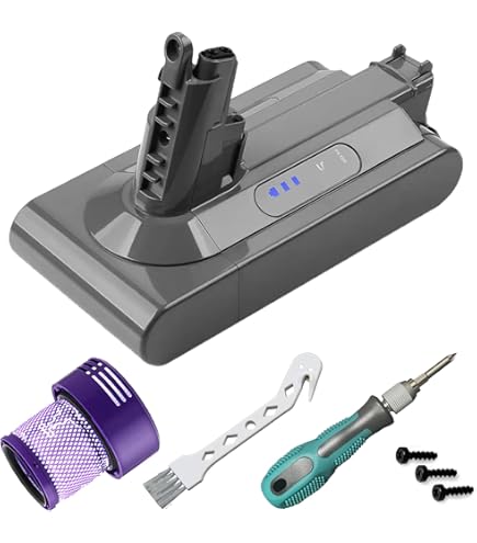 【要バッテリー交換】ダイソン掃除機　v10 fluffy Amazon.co.jp: KUNLUN 交換 ダイソン V10 バッテリー SV12