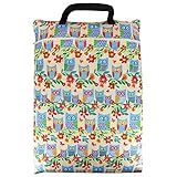 Wet Dry Big/Large Stroller Hanging Pockets Baby Cloth Diaper Nappy Bag - OHBABYKA (one size, Owls) b