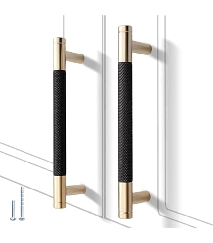 Black & Gold Kitchen Cabinet Cupboard Door Drawer Bar Handle 192mm - View #8