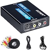 ELEVIEW HDMI to コンポジット/S端子 変換器 デジタル アナログ 変換 HDMIを RCA / S-Videoへ変換 1080P hdmi rca 変換 hdmiコンバータ アナログ変換器 hdmi コンポジット変換 S-Video変