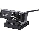 エレコム WEBカメラ UCAM-C750FBBK マイク内蔵 フルHD 1080p 30FPS 500万画素 高精細ガラスレンズ ケーブル長1.5m ブラック