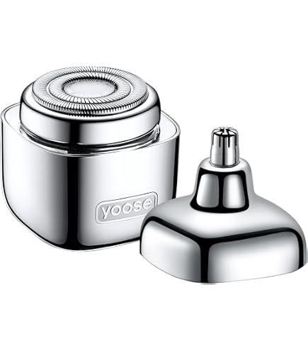 Amazon.co.jp: yoose メンズシェーバー シルバー 回転式 | マグネット