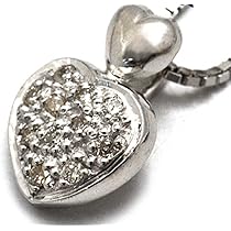 Amazon | [PLATA] プラタ 天然 ダイヤモンド パヴェ ネックレス 【 W  