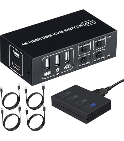 REX-430XDA KVM スイッチ CPU 切り替 4台用 DVI Amazon.co.jp: ラトックシステム パソコン自動切替器 USB接続DVI/Audio