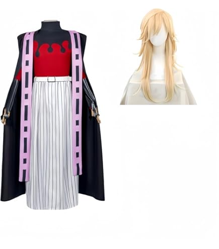 Amazon | 童磨（どうま） コスプレ衣装 ウィッグ 扇子付き 和服