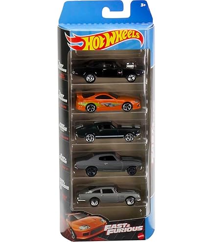 Hot Wheels Fast & Furious 5-Pack of 1:64 Scale Vehicles