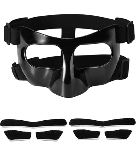 Amazon | スポーツフェイスガード スポーツ用ノーズシールド 軽量で