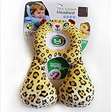 MOMO ベビーネックピロー　トータルセポーター ヘッドレスク 可愛い動物　寝具 首枕　ヘッドレスト 頭保護　車 ベビーカー チャイルドシート用　手洗い可 (ヒョウ)