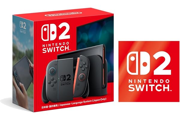 Nintendo Switch 2（日本語・国内専用） 【Amazon.co.jp限定】特典 Nintendo Switch 2 ロゴデザインステッカー 同梱