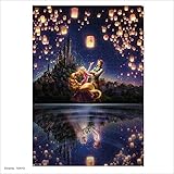 1000ピース ジグソーパズル ラプンツェル 湖面が映す未来 【光るパズル】 (51x73.5cm)