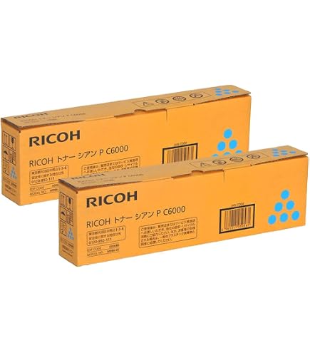 Amazon.co.jp: RICOH トナー ブラック P C6000 純正 2本セット