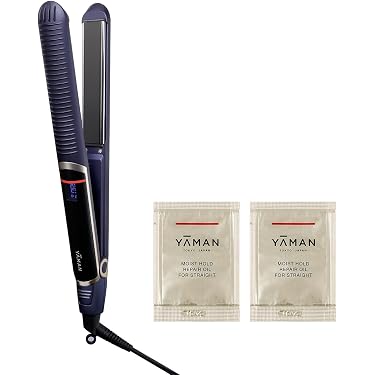 ヤーマン ヘアアイロン ネイビー 海外対応 YA-MAN】ストレートヘア