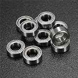 Sndy 10ピース MR95ZZ 5x9x3mm ミニチュアボールベアリング深溝玉軸受
