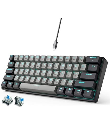 Amazon | SKYLOONG GK61 SK61 60%メカニカルキーボード 61キー