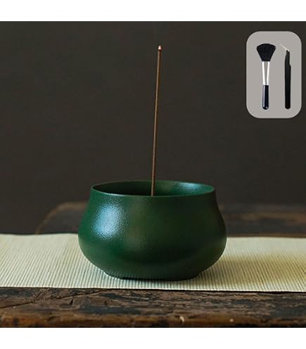 Amazon｜Nannlia お香立て 香炉 おしゃれ ミニ仏壇 陶器製 線香立て お