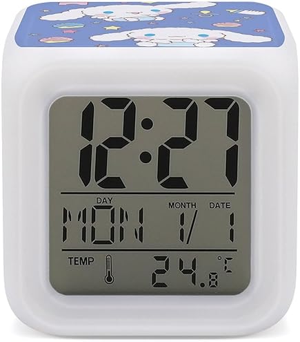 シナモロール 目覚まし時計 Amazon.co.jp: リズム(RHYTHM) 目覚まし時計 シナモロール 電子音