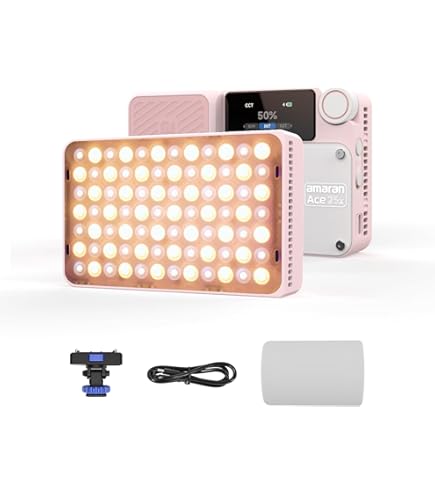Amazon.co.jp: Aputure Amaran Ace 25C Kit RGB 25W RGB小型撮影ライト