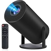 プロジェクター 家庭用 小型【2026業界注目 Android TV 14・HDR高ダイナミック画質】33000LM 天井投影 HiFiスピーカー | 270°回転 高輝度 1080P Wi-Fi6 大画面 Bluetooth5.4 自動台形補正 ズ