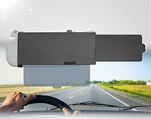 Econour 偏光サンバイザーサンシェードエクステンダー 車のアンチグレアサンバイザーエクステンダー 紫外線 車 バン トラック用 サンブロッカー 車 バイク 車 バイク Amazon