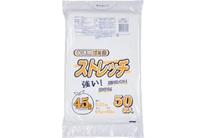 「Amazon」の売れ筋ランキング13位 - 日本技研工業 ストレッチ ゴミ袋 半透明 乳白 45L 50枚入
