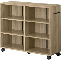 Amazon｜ぼん家具 本棚 キャスター付き 木製 押入れ収納 幅26×奥行78