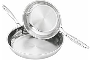 Scanpan Impact 2-Piece Stainless Steel Fry Pan Set, 20 cm & 28 cm