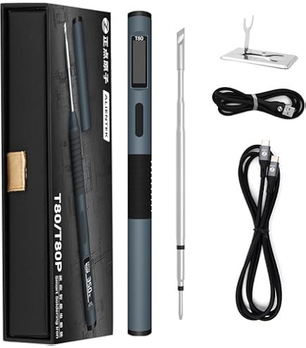 80W Digital Electric Soldering Iron Kit Set Temper... - Vicedeal