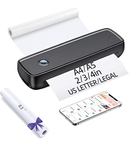 Amazon | A4 A5 用紙用サーマルプリンター、ワイヤレスインクレ