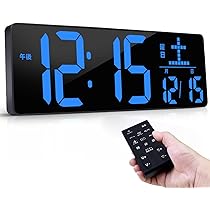 Amazon.co.jp: GHDVOP デジタル時計 LED大画面 壁掛け置き兼用