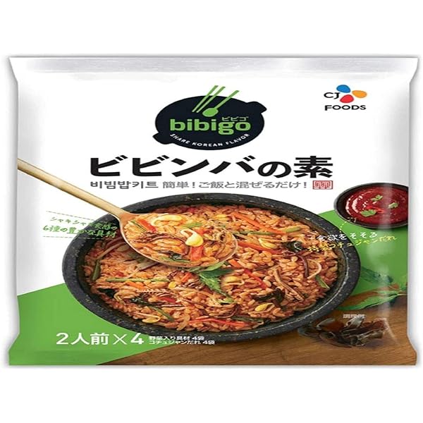 Amazon | コストコ ビビゴ ビビンバの素 2人前 x 4パック 2個