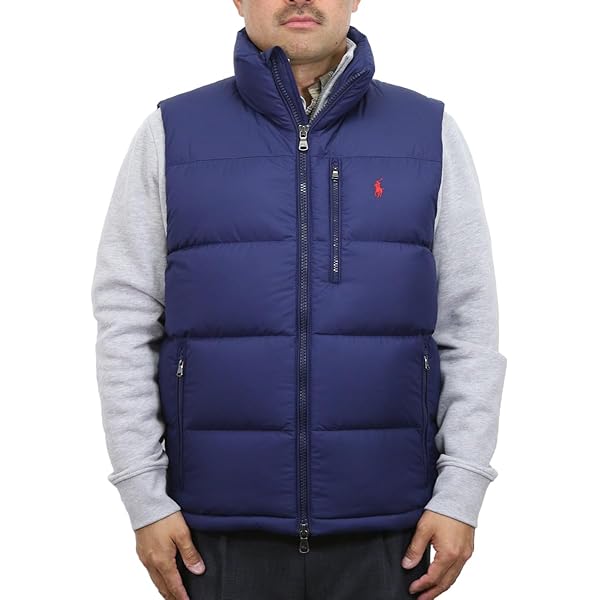 美品Polo Ralph Lauren フード付ダウンベストSポロラルフローレン ポロスポーツ ポロラルフローレン ダウンベスト フード脱着可能 (Black