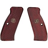 CZ75 ローズウッド ラミネート チェッカー グリップ RED 木製グリップ