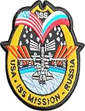NASA公認(アメリカ航空宇宙局)ワッペン・アップリケ・アイロン糊付・ISS(国際宇宙ステーション)