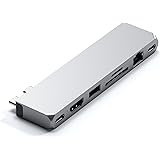 Satechi USB-C Proハブ Max 8in2 (シルバー) USB4 USB-A/Cデータ イーサネット SDカードリーダー 音声ジャック (MacBookPro Air M1 M2 M3対応)