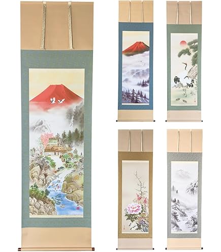 Amazon.co.jp: 掛け軸-枯木鳴鵙図／宮本 武蔵(尺五)幅54.5×高さ190