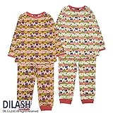 (ディラッシュ) DILASH 長袖パジャマ（おうち柄） 110 ピンク