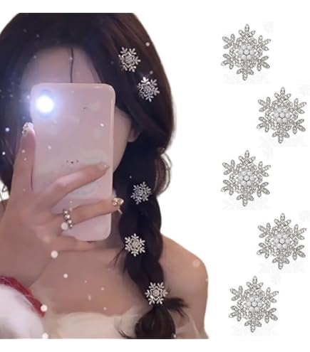 Amazon | SOESFOUFU 個 雪の結晶デザインかんざし bride fashion