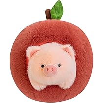 Amazon.co.jp: Oshhni オレンジ ピンク ブタ ぬいぐるみ