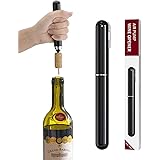 エアーポンプ式ワインオープナー フォイルカッター付き 2in1 空気圧ワインオープナー ワインボトルオープナー 簡単に開けられる 携帯用旅行 ワインコルクスクリュー ハンドヘルド