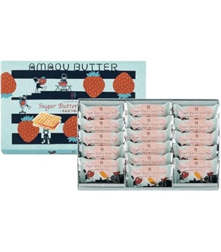 Amazon.co.jp: シュガーバターサンドの木 あまおう苺バター 16個入