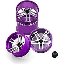 Amazon | ミニ四駆用 アルミホイール 【パープル】 ローハイトホイール