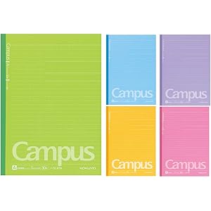 コクヨ キャンパスノート ドット入り罫線 色それぞれ5冊パック B5 A罫 30枚 ノ-3CATNX5