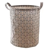 19.5 " Extra Largeランドリービン防水ライナーランドリーHampers for Kids部屋Clothes Hamper Collapsible ブルー LSXXYT