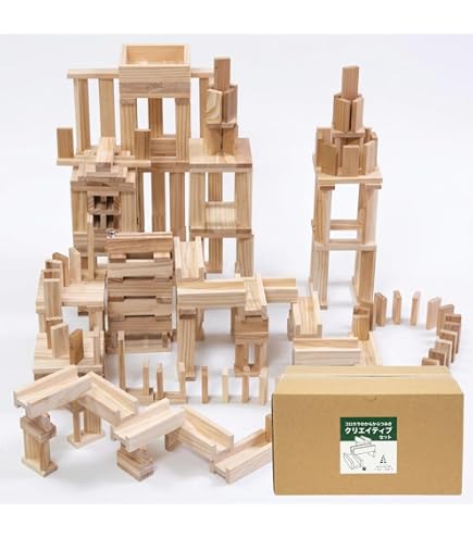Amazon | KAPLA 木製ブロック280 茶 （初級・動物） | 積み木 | おもちゃ