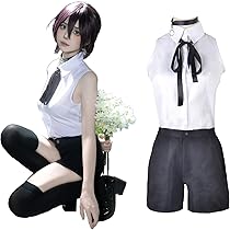 Sサイズ チェンソーマン マキマ レゼ コスプレ 衣装 セット ウィッグ付☆ チェンソーマン風マキマ レゼ 悪魔 コスプレ衣装 ウィッグ cos靴